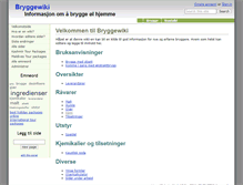 Tablet Screenshot of bryggewiki.com